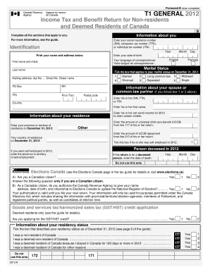 T1 General Non Residents Form