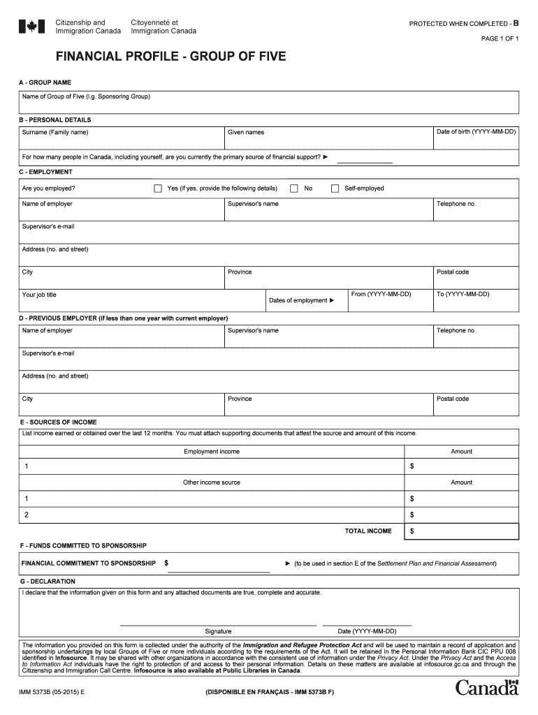  Imm 5373 Form 2020