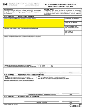 Prolongation Du Contrat PDF 329Ko Travaux Publics Et Services  Form