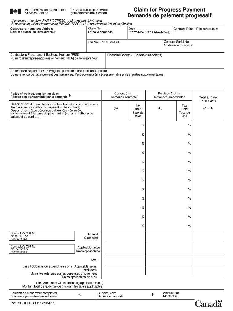  Pwgsc Tpsgc 1111 2014-2024