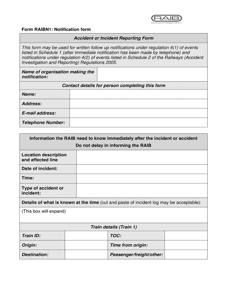 Annex 1  Form RAIBN1 Notification Form  Raib Gov