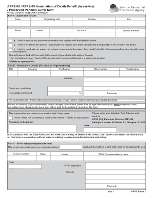 Afps Form 2