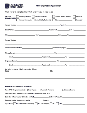 Landmark Credit Union Direct Deposit Form