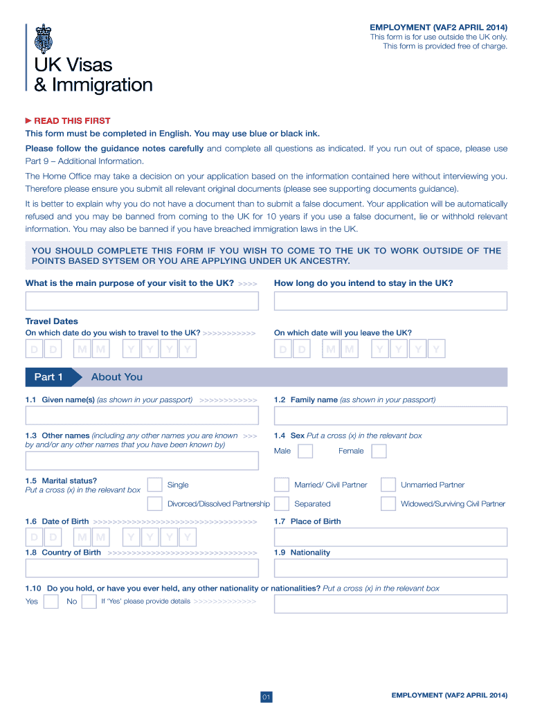 Vaf2  Form