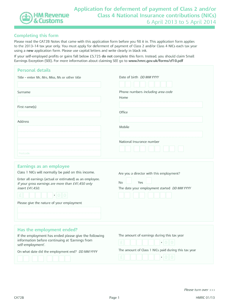  Ca72b 201314  Form 2014