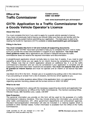  Gv79 Form Download 2012-2024