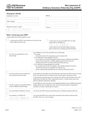 Paternity Leave Form