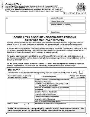 Smi Form Council Tax