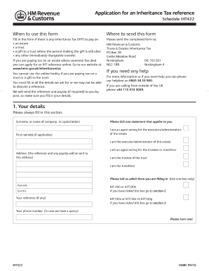  How to Fill in Form Iht422 2010