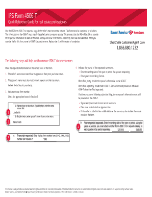 4506 C Bank of America  Form