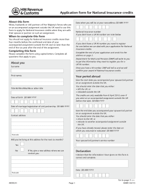 National Insurance Form No Download Needed