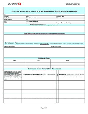 Issue Resolution Template  Form