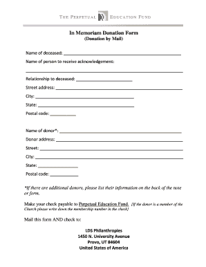 Pef Application Form