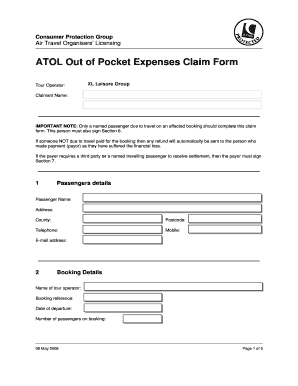 Atol Claim Form Download