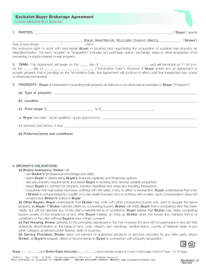 Exclusive Buyer Brokerage Agreement Keller Williams Realty  Form