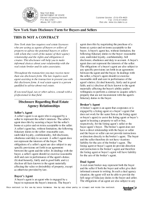 Ny Pre Application Disclosure Division of Fees Fillable Form