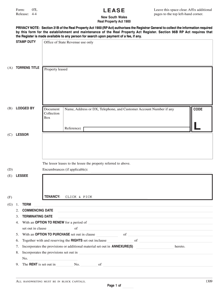  07L  Land and Property Information  Lpi Nsw Gov 2013