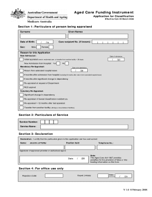  ACFI Claim for Appraisal Form Medicare Australia Medicareaustralia Gov 2020