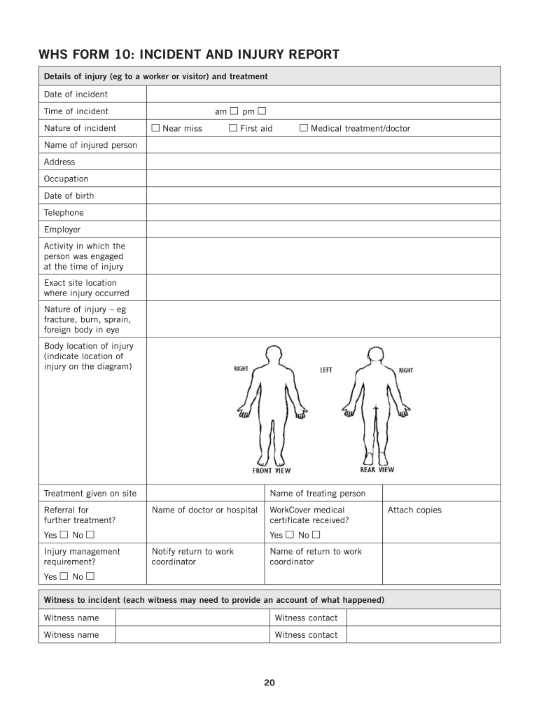  Housing Industry Site Safety Pack Form 10 WorkCover NSW 2013