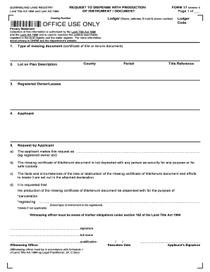 Form 17 Printable