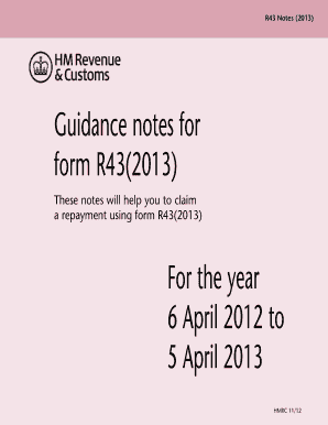 Guidance Notes for Form R432013