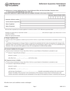 C1201 Form