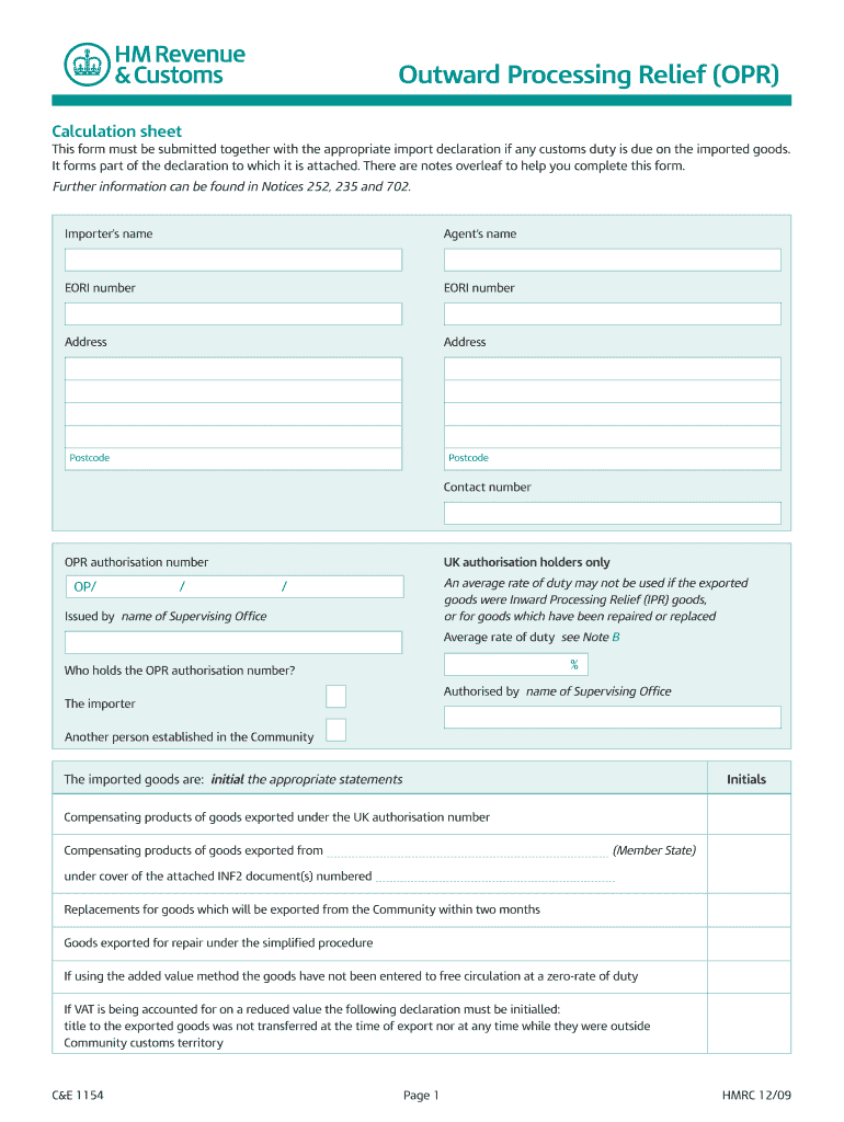 Opr Number  Form