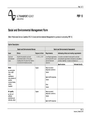 Psf 13  Form