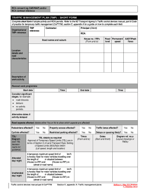 TMP Short Form with on Site Record Tracked Changes Nzta Govt