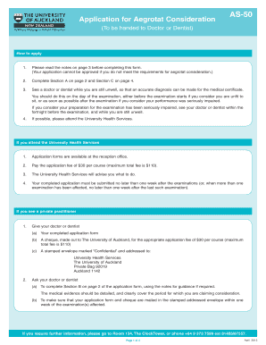 Aegrotat Uoa  Form