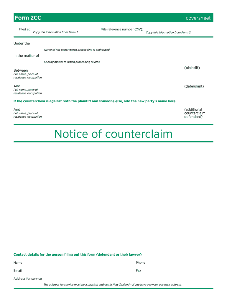  Nz Counterclaim 2012-2024