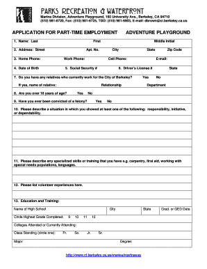 Adventure City Hiring  Form