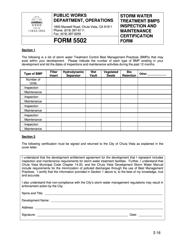  FORM 5502 City of Chula Vista Ci Chula Vista Ca 2016-2024