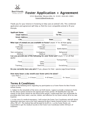 Best Friends Animal Shelter  Form