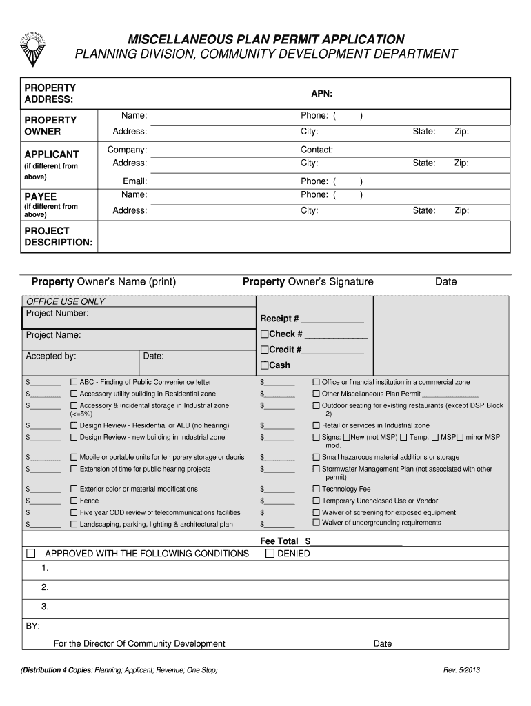 Sunnyvale Building Permit Application  Form