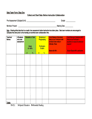 Data Meeting Template  Form