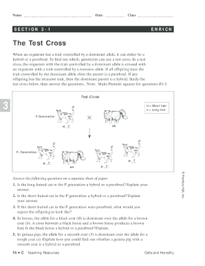 What is Heredity Worksheet Answer Key  Form