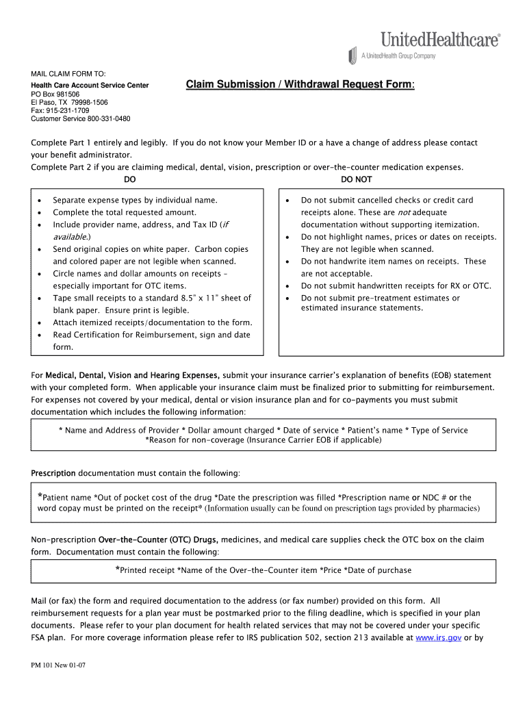  Healthcare Account Service Center 2007-2024