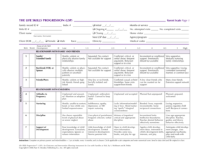 Life Skills Progression PDF  Form