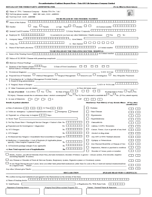 Tata Aig Cashless Preauth Form