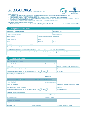 Sana Claim Form