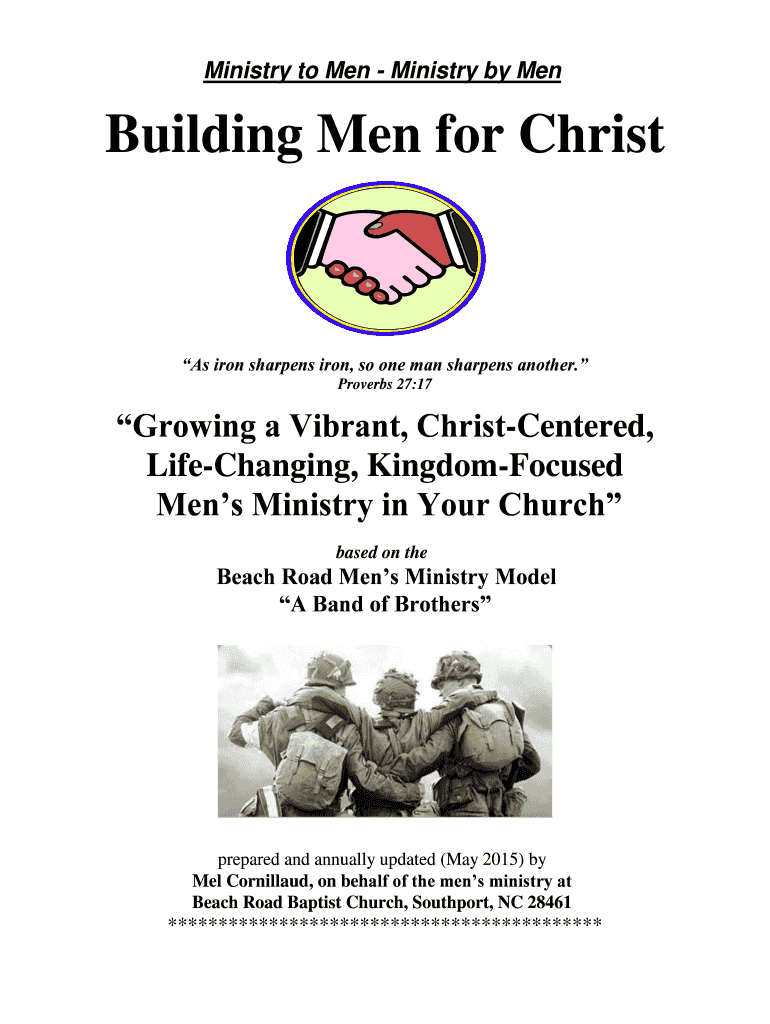 Mel Cornillaud Building Men for Christ  Form