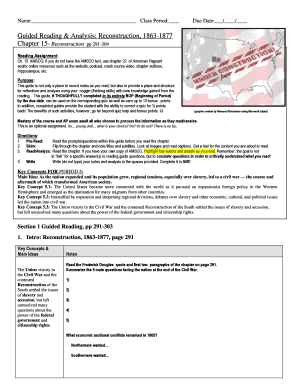 Amsco Chapter 15 Answer Key  Form