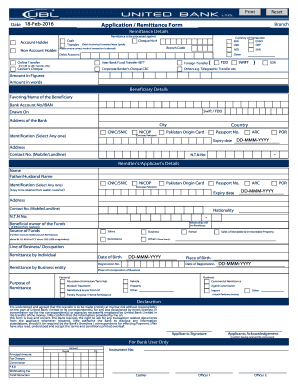 Remittance Form