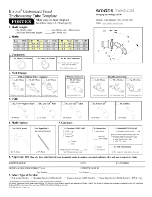 Bivona Custom Trach  Form