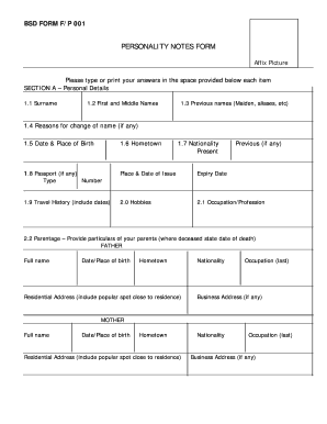 Which Note is County of Bank of Ghana Form