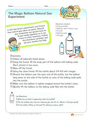 The Magic Balloon Natural Gas Experiment  Form