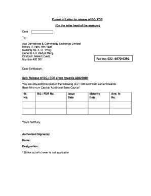 Fdr Certificate Format