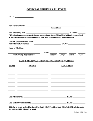 Usa Boxing Forms