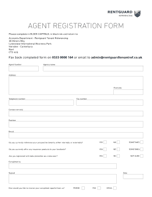 Agent Registration Form